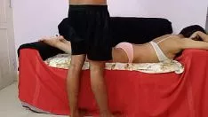 Play Desi indian married woman fuck by boy later wax personify knead at place
