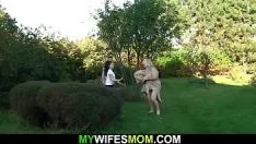 Play Her bosomy blond old mom and economise fucworld-beater on the back off1000