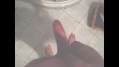 Play Piss and onanism below shower down