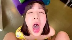 Afspelen Obokozu - pov ahegao pijpbeurt - lieve Japanse babe bedekt je lul met honing en slikt al je sperma door