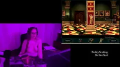 Riproduci BBW Brunette Bailey in cerca di essere nudo mentre ha commentato il gameplay - Blackmoor Manor gioca attraverso la parte 5